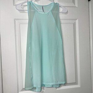 Athleta Ultimate Hybrid Tank Light Blue Size L